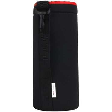 Deco Photo X-Large XL Neoprene Lens Bag Protective Water and Weather Resistant Shock Drop and Scratch Armor Pouch Sleeve Case with Plush Interior, Black