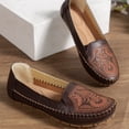 thumbnail image 5 of Loafers for Women Business Casual Shoes Comfortable Lightweight Penny Loafers Slip On Work Flats Moccasins Driving Boat Shoes, 5 of 6