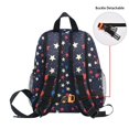 thumbnail image 5 of FORMRS Kids School Backpack with Front Zippered Pocket 12" Student Travel Daypack, Red Starry Pattern, 5 of 6