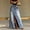 Blue, variant on Morttic Women's Wash Denim Long Maxi Skirt – High Waist Relaxed High Slit Classic Back Pocket Western Streetwear A-Line Skirt Blue，S