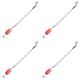 thumbnail image 1 of Alarma de pesca de carpa Wiggler Bobinas de acero inoxidable Perchas Tackle Rojo, 1 of 9