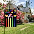 thumbnail image 3 of Newhomestyle Rainbow Progress Pride Linen Garden Flag, LGBTQ Progress Yard Flag 12x18 inch for Lesbian Gay Bisexual Pride Month Yard Outdoor Decorations, 3 of 5