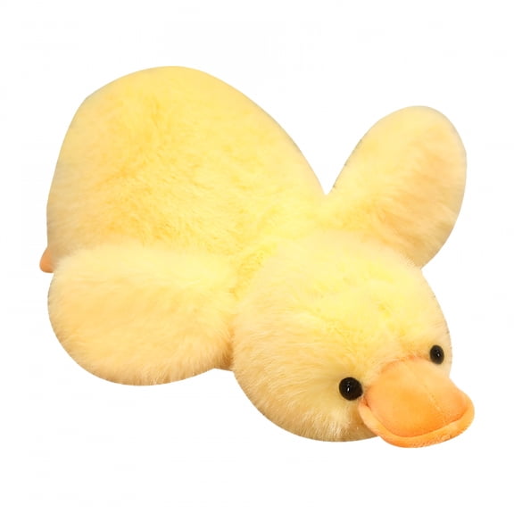BESTSKY Cute Yellow Duck Throw Pillow,Yellow Duck Stuffed Plush Pillow,Sleeping Pillow Doll Animal Super Soft Huggable Plush Toy Gift for Children - 12 X 6 Inch