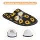 thumbnail image 3 of Balery Sunflowers Pantuflas de Casa de Felpa Silenciosas con Diseño Estampado, Zapatillas Cómodas Antideslizantes de Algodón para Interior-Large, 3 of 8