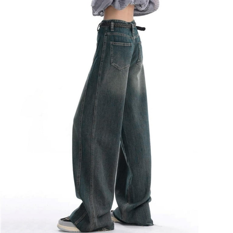 Womens Designer Pants Women Baggy Jeans With High Waist Womens Designer Pants Women Baggy Jeans With High Waist