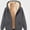 Dark Gray, variant on Babcutegg Mens Full Zip Sherpa Lined Hoodie Long Sleeve Fleece Winter Sweatshirt with Pocket Size 3XL