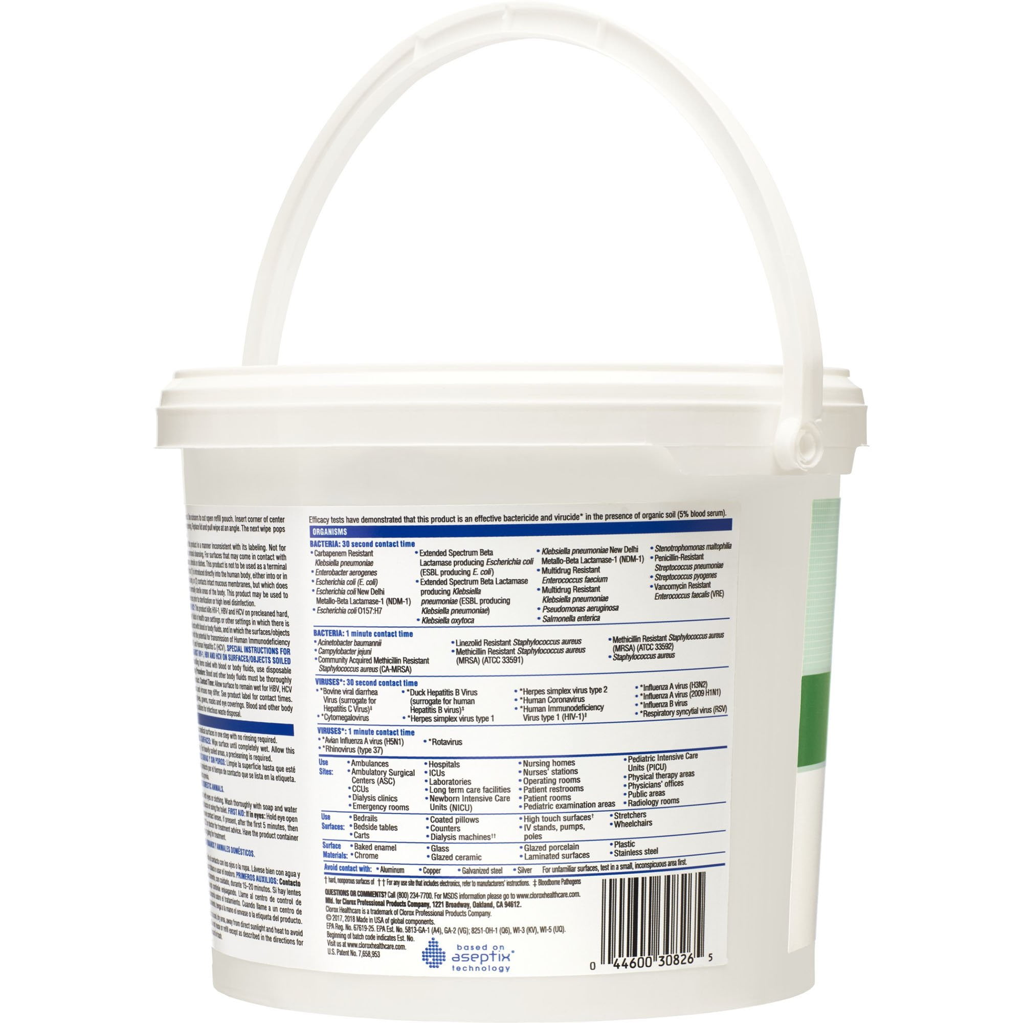 Clorox Healthcare Hydrogen Peroxide Disinfectant Wipes, 185 Count