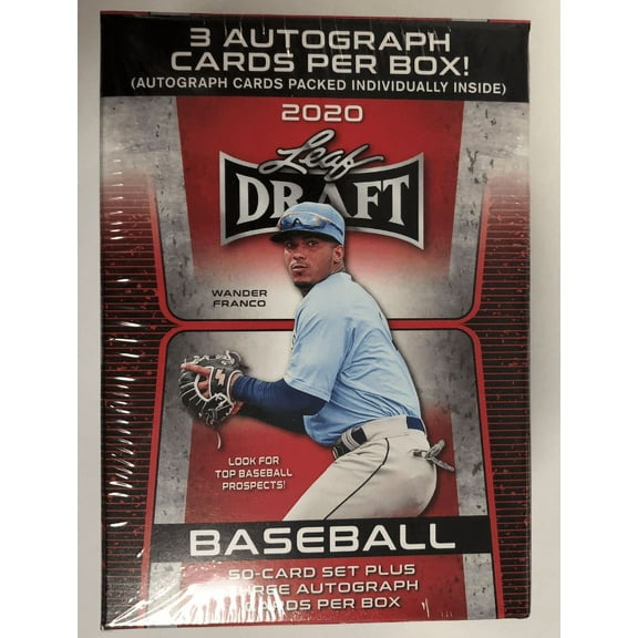 2020 Leaf Draft Baseball Hobby Blaster Box - 3 Autograph Cards Per Box!