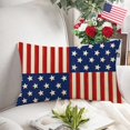thumbnail image 5 of 4th of July Patriotic Lumbar Decorative Rectangle Pillow Cover 12 x 20, America USA Stars Stripes Porch Patio Outdoor Pillowcase, American Independence Day Sofa Couch Cushion Case Home Decor, 5 of 5