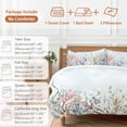 thumbnail image 6 of Ocean Coral Duvet Cover Set King Size, Starfish Seagrass Undersea Nautical Coastal 4 Piece Soft Microfiber Bedding Set with 1 Duvet Cover, 1 Flat Sheet, 2 Pillowcases, 6 of 9