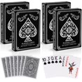 thumbnail image 1 of Juego de cartas Etyishe Jumbo de plástico impermeable, paquete de 4, 1 of 9