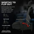 thumbnail image 4 of RESPAWN SPIRE Ergonomic Office Chair with Lumbar Support, Headrest, Adjustable Arms and Cooling Gel Seat Cushion, Comfy Breathable Mesh Seat for Home Office, High Back Reclining Gaming Chair - Black, 4 of 7