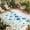Turquoise, variant on Blue Green Spring Floral Outdoor Rug for Patio/Deck/Porch, Non-Slip Large Area Rug 3 x 5 Ft, Watercolor Summer Botanical Indoor Outdoor Rugs Washable Area Rugs, Reversible Camping Rug Carpet Runner
