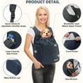 thumbnail image 3 of Adjustable Dog Front Carrier Backpack - Mesh, Zippered Windows, 3 of 12