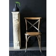 thumbnail image 5 of 2xhome Walnut Mid Century Modern Farmhouse Cross Back Chair With X Back Assembled Solid Real Wooden Frame Antique Style Dining Chair Side Armless For Accent Kitchen Task Work Desk, Set of 1, 1 piece, 5 of 9