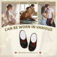 thumbnail image 7 of Haiem Roses Print Women's Fuzzy Memory Foam House Slipper Cozy Home Footwear Non-slip Winter Slippers-44/45, 7 of 7