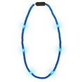 thumbnail image 1 of FlashingBlinkyLights Blue Light Up LED Mardi Gras Bead Necklace, 1 of 4