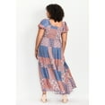 thumbnail image 2 of Avenue Women's Plus Size Sophia Shirred Bodice Maxi Dress, 2 of 2