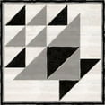 thumbnail image 3 of Reed, Tara 15x15 Black Modern Framed Museum Art Print Titled - Black and White Quilt Block VIII, 3 of 5