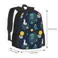thumbnail image 3 of Daiia Space and Animals Backpack for Men and Women -Durable Backpack Large Capacity, Water-Resistant Bag with Adjustable Straps and Laptop Compartment, 3 of 9