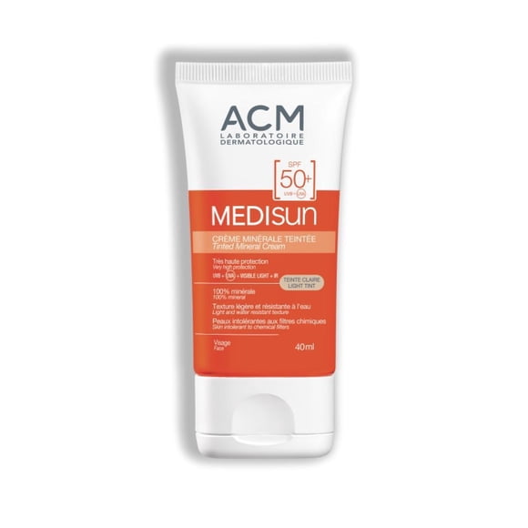 Protector Crema Mineral Tono Claro ACM Medisun FPS 50 40 Ml ACM Tono Claro