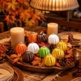 thumbnail image 4 of Halloween Pumpkin Ornament Balls Set of 20 Shatterproof Plastic Fall Decor for Artificial Christmas Tree and Home Decor Indoor Outdoor Thanksgiving Party Supplies, 4 of 7