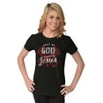 thumbnail image 3 of Built God Treasured Jesus Christ Womens Slim Fit Graphic Tee Brisco Brands S, 3 of 5