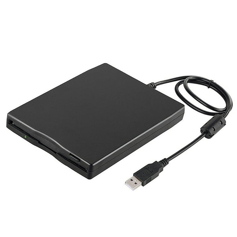 Sanktion aktivitet overtale USB 3.5" External Slim 1.44MB Floppy Disk Drive Black - Walmart.com