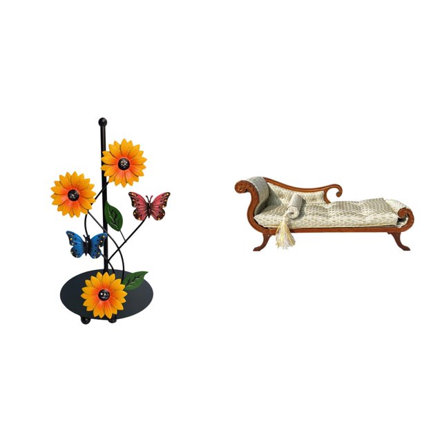 Soporte de papel higiénico,Porta toallas de papel de encimera,Portarrollos de cocina de pie para toallas de papel,Sofá en miniatura para muñecas,Muebles de casa de muñecas a escala