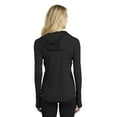 thumbnail image 2 of Sport Tek Adult Female Women Plain Long Sleeves Pullover Black 2X-Large, 2 of 4
