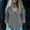 Grey, variant on Endives Cotton Linen Shirts For Women V Neck Long Sleeve T Shirt Tee Casual Thin Breathable Blouses Summer Vacation Tops Navy