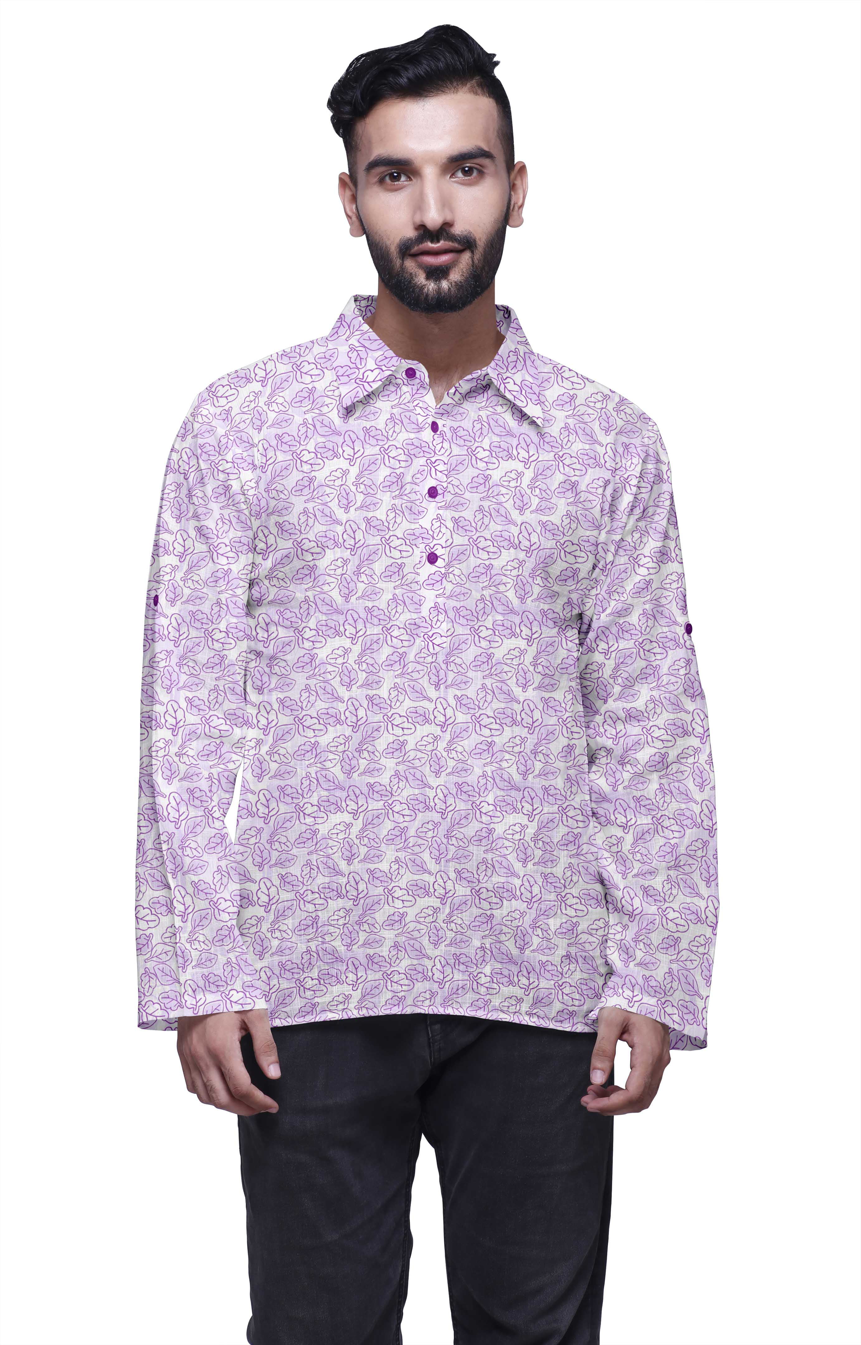 Details about   Indian Kurta New Fabric Homewear Fashion Shirt Men's Cotton Clothing 