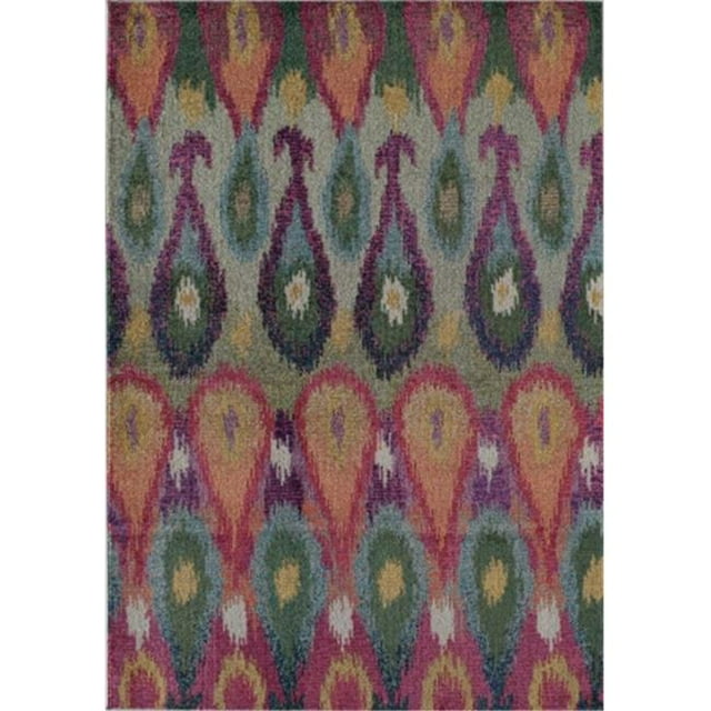 Rugs America 25453 Beverly Multi Color Runner Ikat Rug, 2 ft. 3 in. x 7 ft. 6 in.
