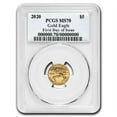 thumbnail image 2 of 2020 1/10 oz Gold Eagle MS-70 PCGS (First Day, Black Label), 2 of 4