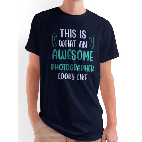 Awesome Photographer Looks Like T-Shirt Men -Smartprints Designs, Male Small