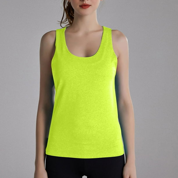 Women's Sleeveless Yoga Workout Tank Tops Scoop Neck Loose Fit