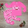 thumbnail image 2 of Christmas Little Baby Boy Outfit Girls Pajamas Sets Cotton Print Sleepwear Long Sleeve 2 Pcs Kids Clothes Size 6-7T, 2 of 7