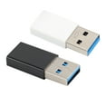 thumbnail image 3 of SHISUYAN 2PCS USB 3.0 Male to Type-C Female Adapter for Phone White Plastic, 3 of 8