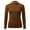 Brown, variant on Youmylove Winter Women Crew Neck Lined Thermal Underwear Slim Warm Base Layers Long Sleeve Shirts Patchwork Top Warm Base Layers