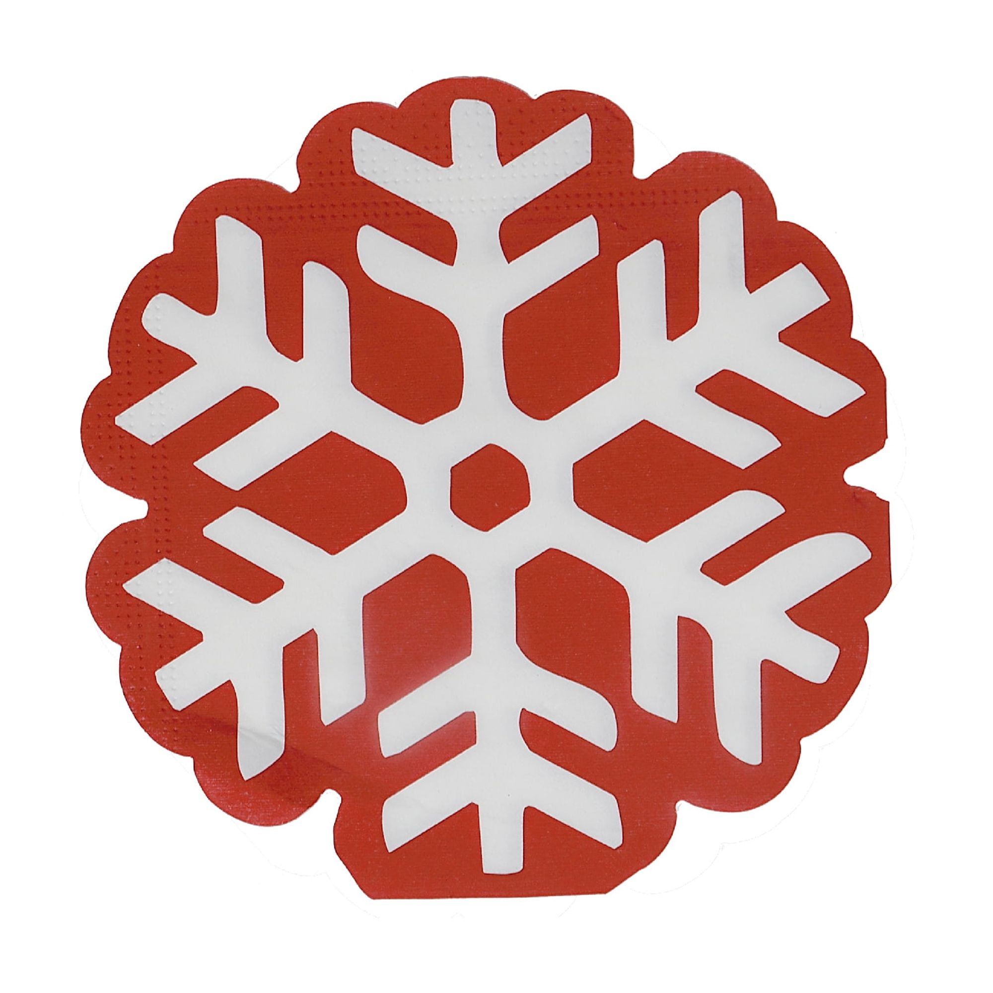 12 Pack 3 Ply Shaped Napkin (Snowflake) - Set of 6