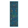 thumbnail image 3 of Unique Loom Calypso Collection Area Rug - Kaiso (2' x 6' Runner Navy Blue/Green), 3 of 7