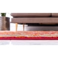 thumbnail image 4 of Unique Loom Krystle Penrose Rug Rust Red/Gold 5' 3" x 7' 9" Rectangle Floral Farmhouse Perfect For Living Room Bed Room Dining Room Office, 4 of 7