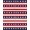 Red White Blue, Pattern 14, variant on ODIKA 8'x10' Washable Area Rug Non-Slip Chair-Friendly Mat July Patriotic Stars Stripes Independence Fourth Reinforced Flannel for Dining Room, Large Office, Lounge
