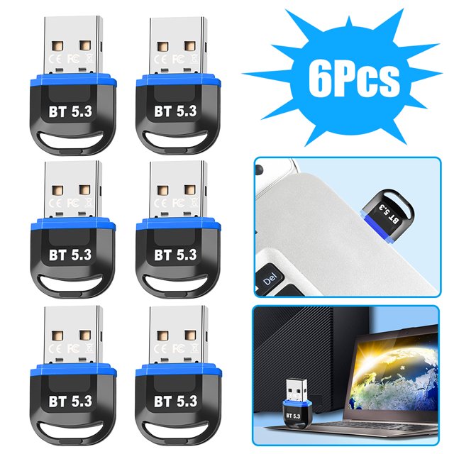 Adaptador USB Compatible Con Dientes 5.3 Mini Inalámbrico () Azul