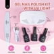 thumbnail image 2 of Kit de esmaltes de uñas en gel Beetles White con luz UV, 5 unidades, 2 of 7
