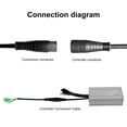 thumbnail image 3 of Cable De Conversión De Motor De Bicicleta Eléctrica, Cable De Extensión De Conversión De Motor, Conector Macho Resistente Al Agua, Duradero Y Confiable Para Motores De 250W, 3 of 7
