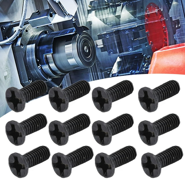 Countersunk 50 Pcs Vis de Comptoir DIN 965 Noir Machine Galvanisée Kit d'Assortiment de Vis