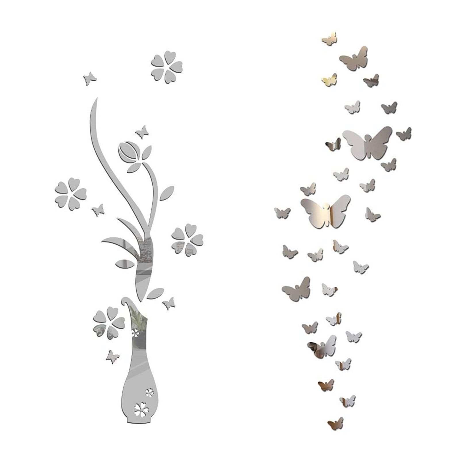 Decora Sticker Three 3D Combination Wall Mirror Home Wall Sticker 3d