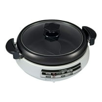 Zojirushi Gourmet d'Expert® Electric Skillet for Yin Yang Hot Pot Gray (EP-PFC20HA)