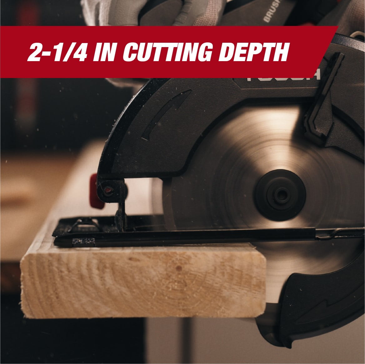 Hyper Tough 20V 6.5in. Brushless Circular saw, with 2.0Ah Battery Pack and Standard Charger, 41007.2